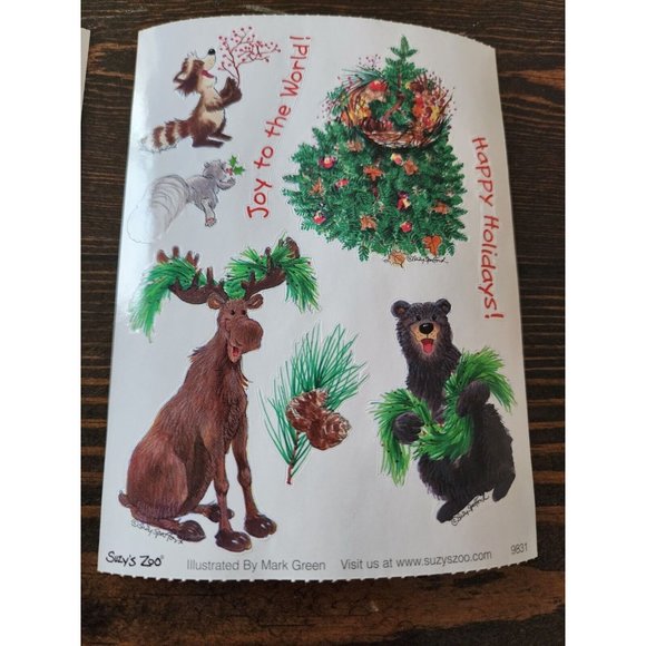 Stickers Lot - Suzy's Zoo 9831 Animals Holidays RARE 2 SHEETS - Retired #15 - Picture 3 of 5